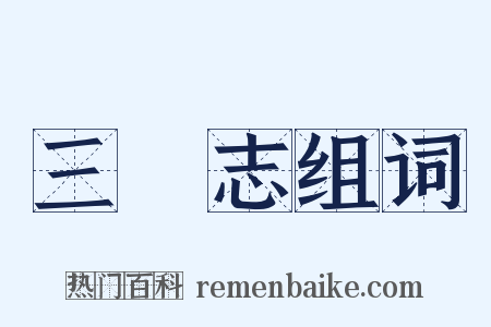 三國志组词是什么意思的图片